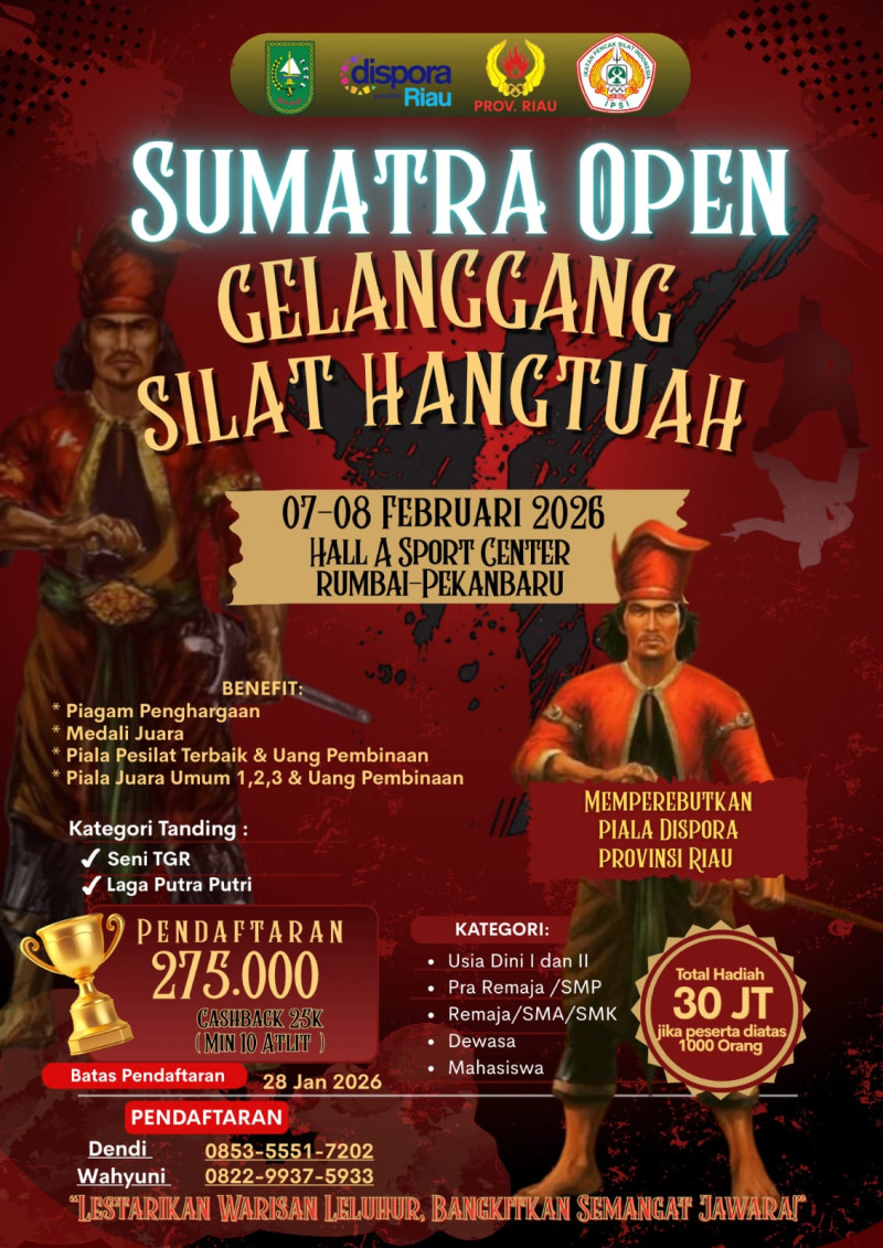 SUMATRA OPEN GELANGGANG SILAT HANGTUAH